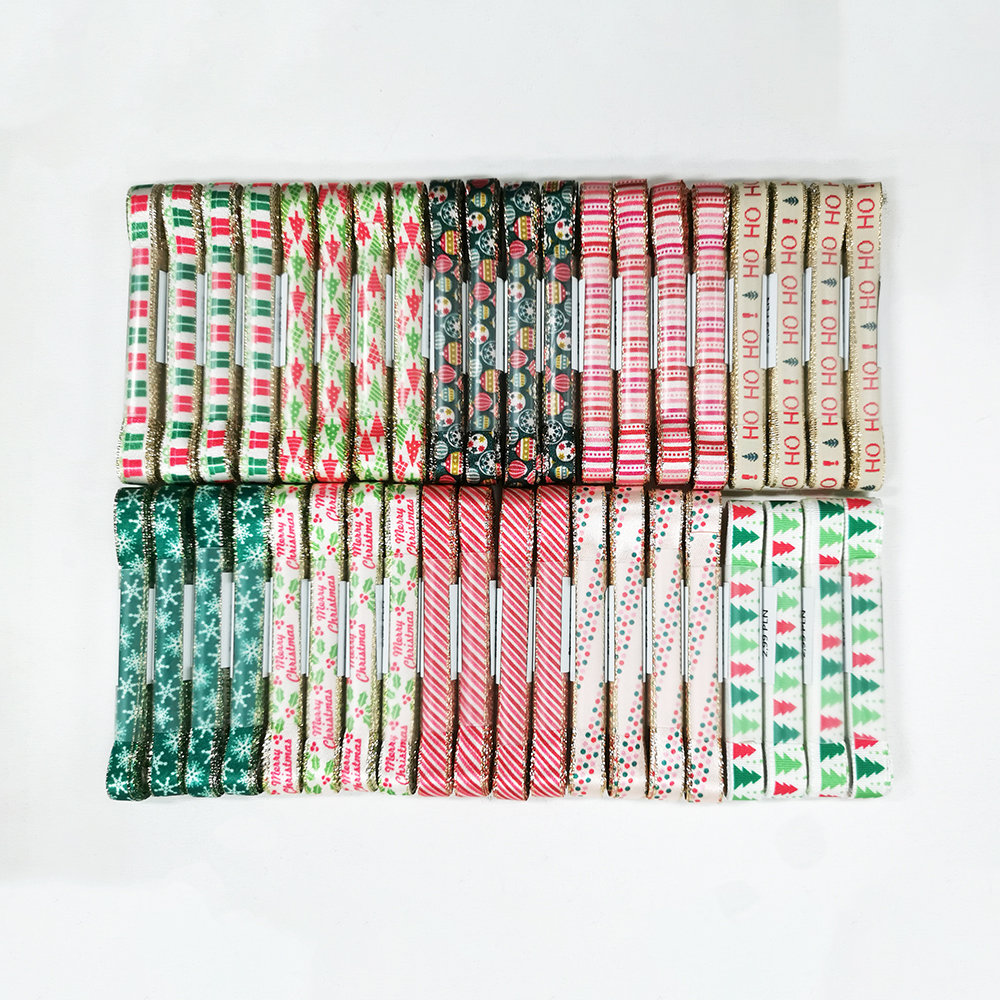 Wstążka ozdobna, mix wzorów