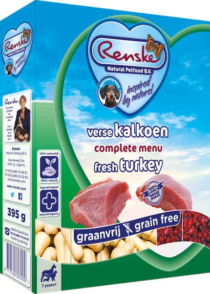 Renske dla psów grain free Fresh Turkey 395g