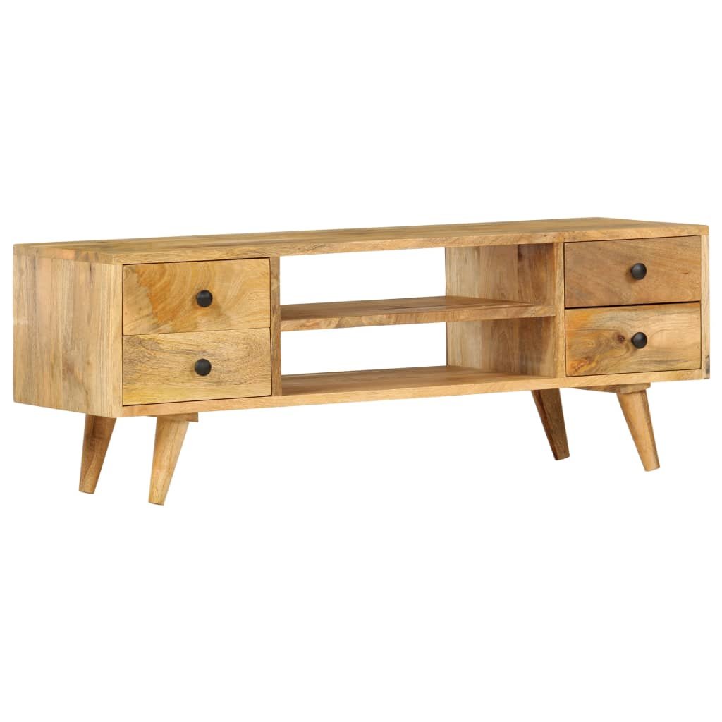 vidaXL Szafka pod TV, 110 x 35 x 40 cm, lite drewno mango