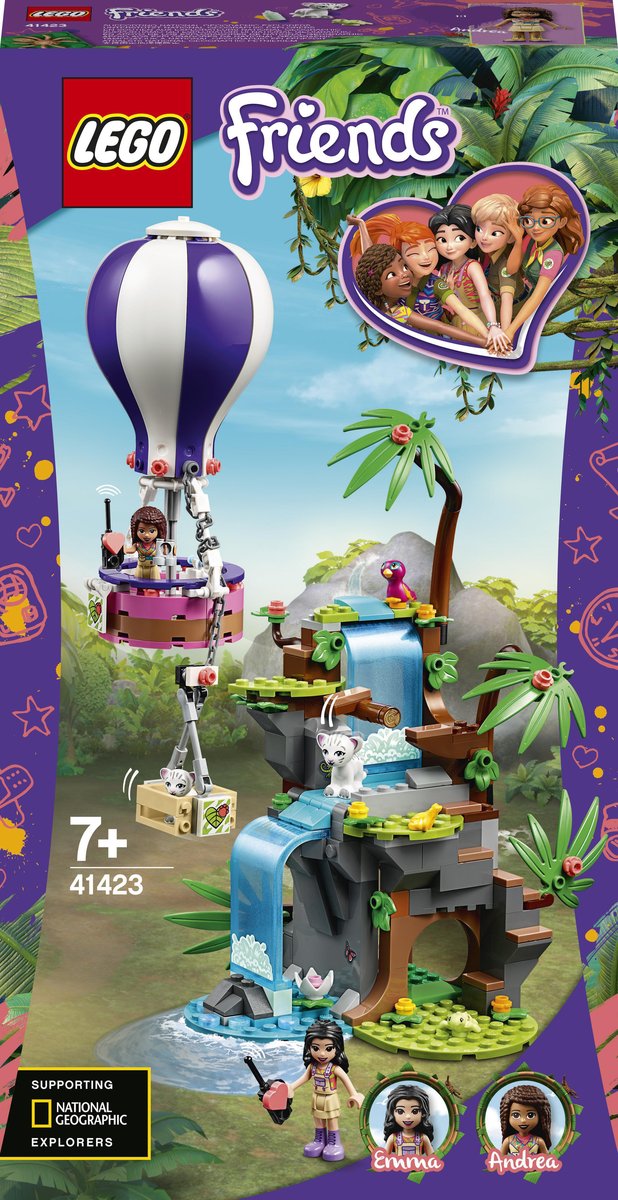 LEGO Friends Balonem na ratunek tygrysowi 41423