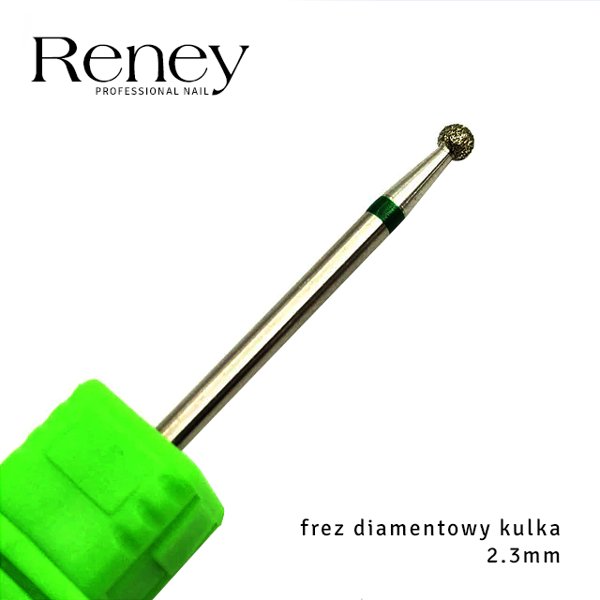 Reney, frez diamentowy kulka, 2,3 mm