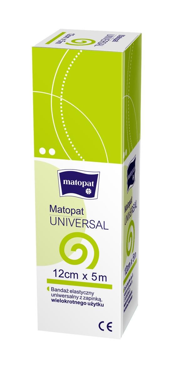 Matopat Universal Bandaż UNIVERSAL niejałowy - 5m x 12cm 1szt. MA-123-UN50-023