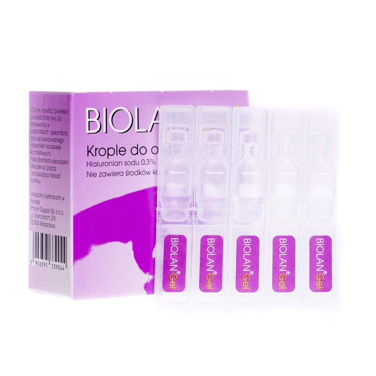 PHARM SUPPLY Biolan Gel 0,3% 0,35 ml x 10 minimsów | DARMOWA DOSTAWA OD 199 PLN!