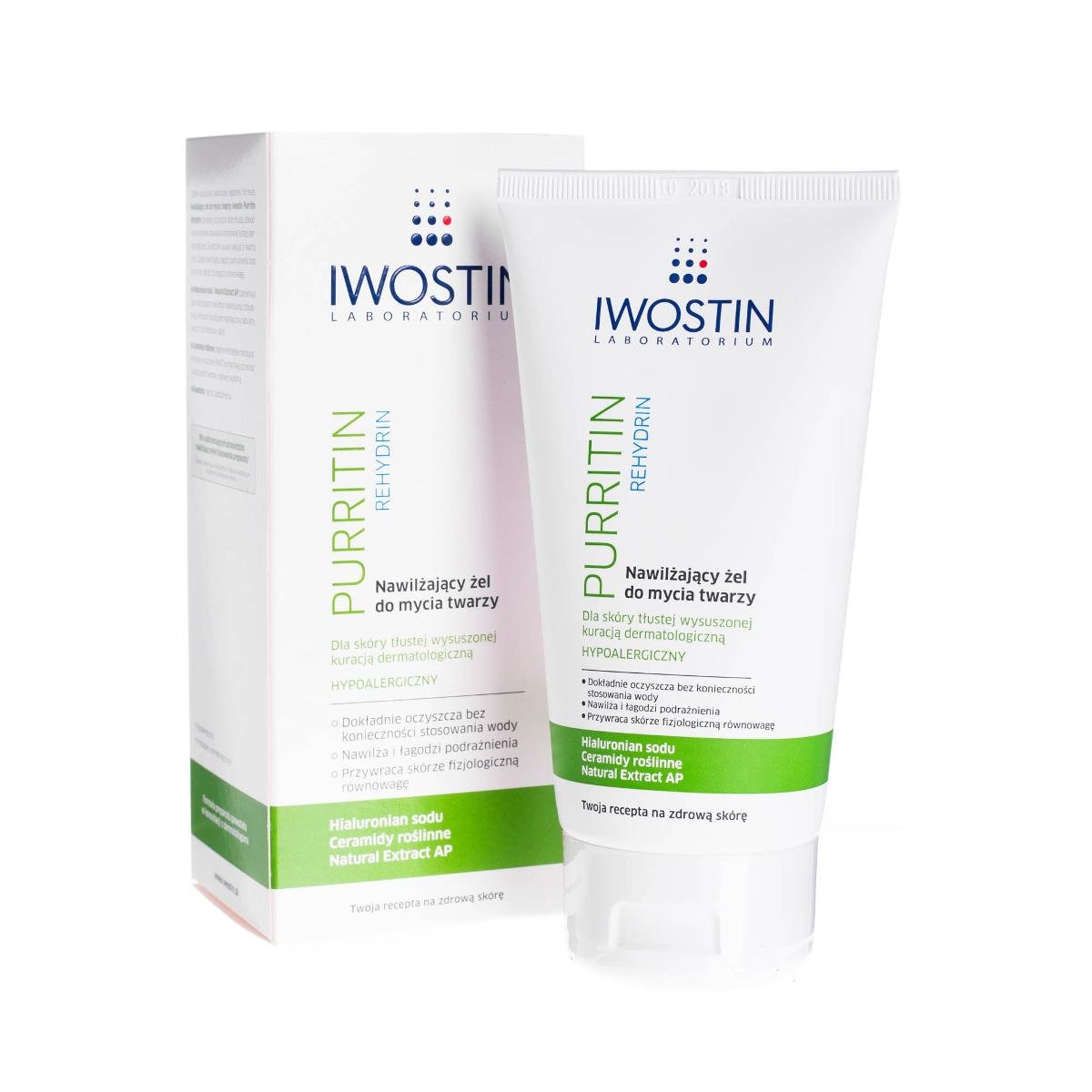 Iwostin Purritin Rehydrin żel pod prysznic do twarz 150ml