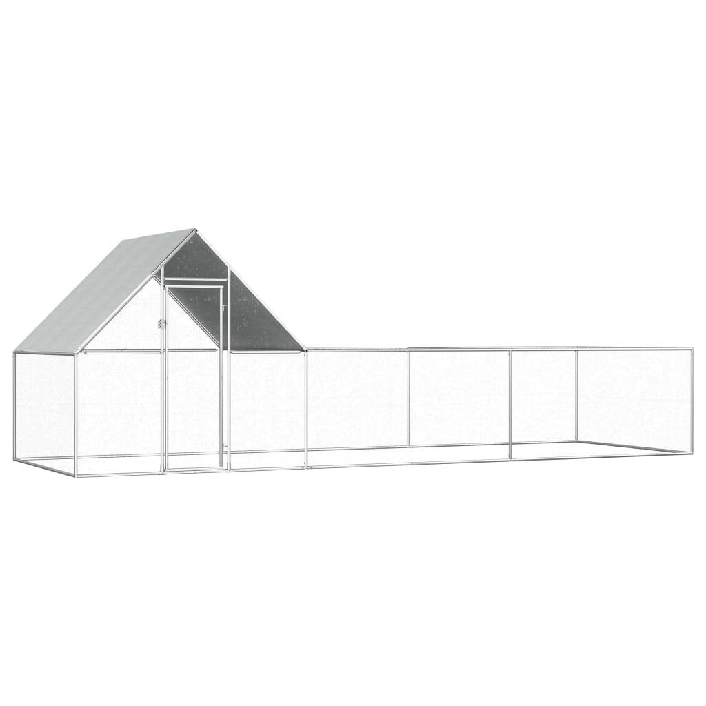 VidaXL Woliera dla kur, 6 x 2 x 2 m, galwanizowana stal 144557         VidaXL