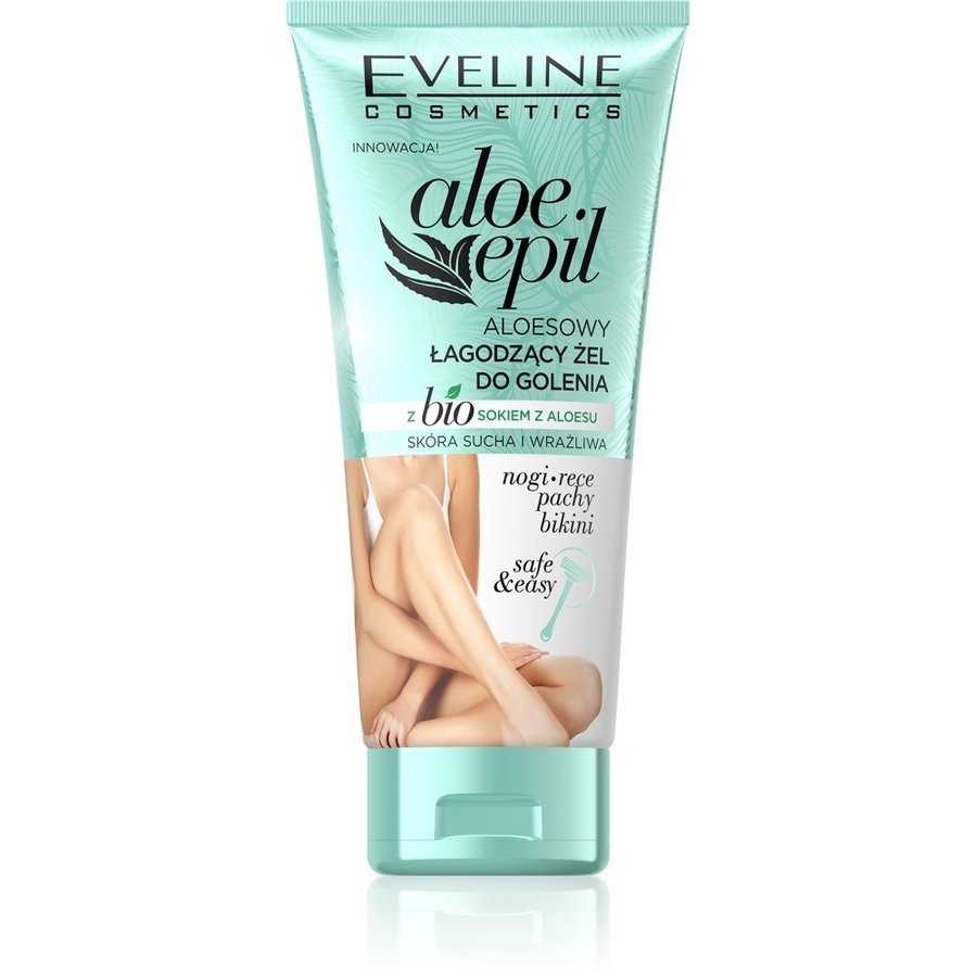 Eveline ALOE EPIL - Aloesowy łagodzący żel do golenia dla kobiet - 175 ml EVED106