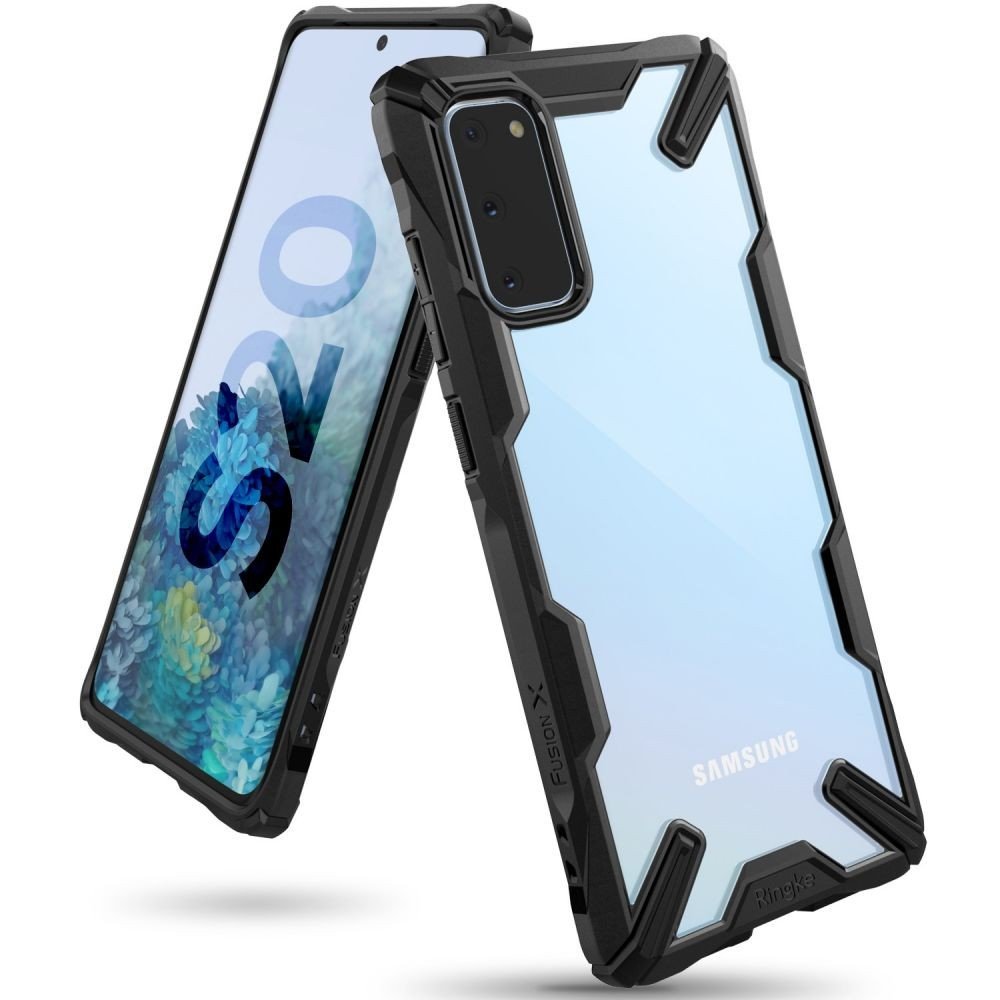 Rearth Etui Ringke Fusion X Galaxy S20, czarne 8809688897511