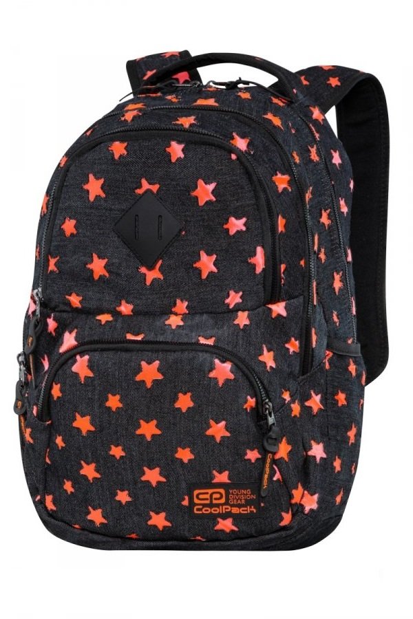 CoolPack Plecak Dart Denim Orange Stars