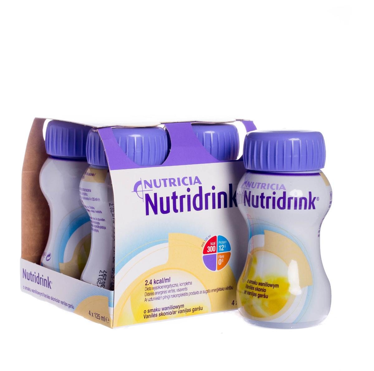 N.V.Nutricia NUTRICIA NUTRIDRINK O smaku waniliowym - 4x125 ml