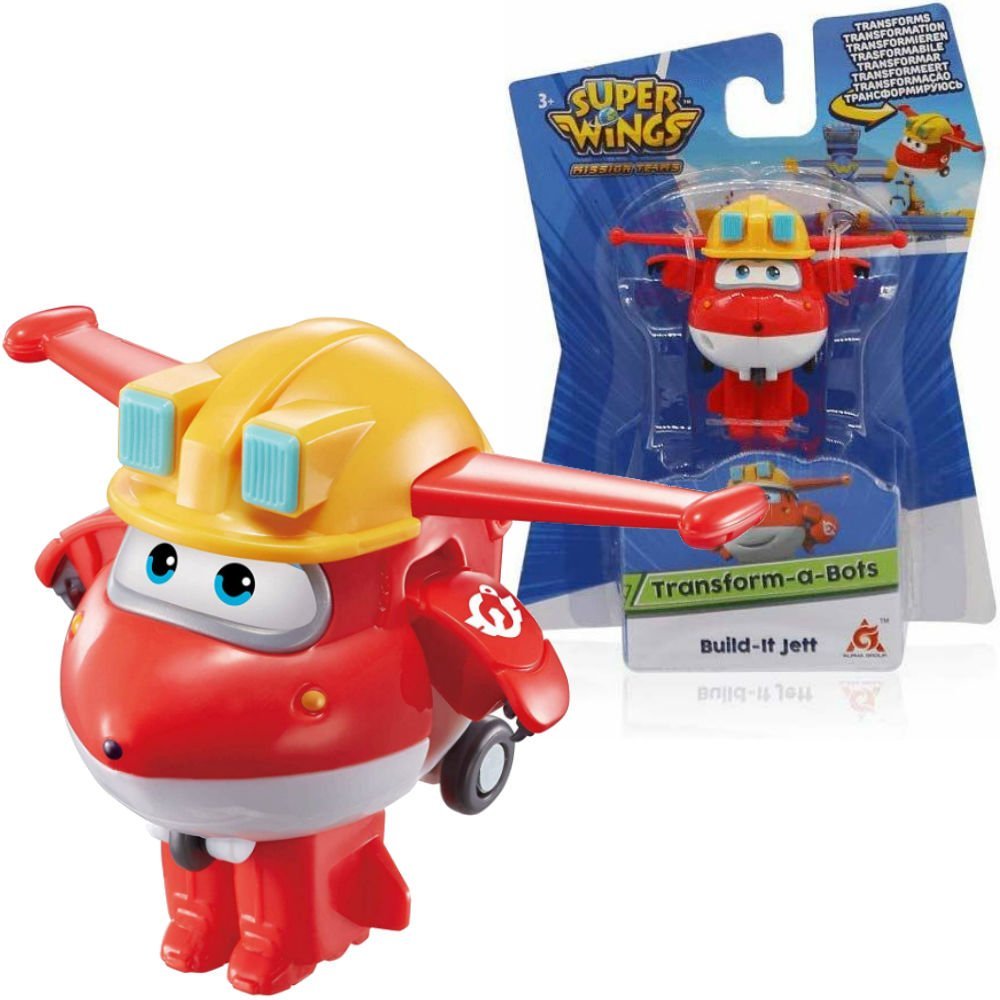 Pozostali Super Wings Figurka Transformująca 5 cm Build-It Jett EU720000K