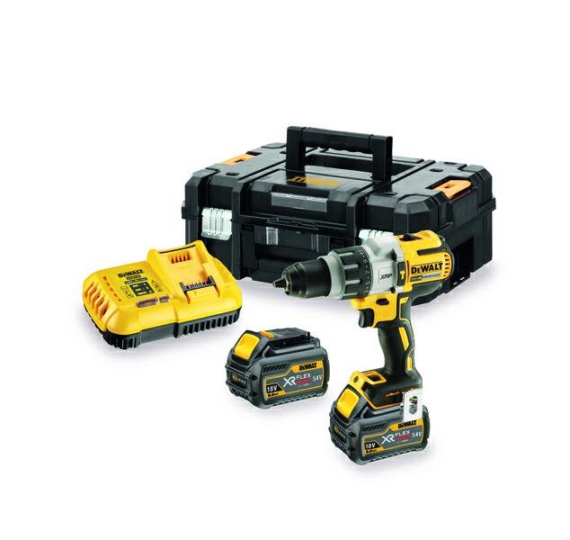 DeWalt 3-biegowa udarowa wiertarko-wkrętarka akumulatorowa 18V Li-Ion XRP 2x6,0 Ah, DCD996T2-QW