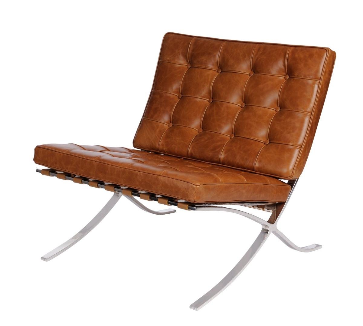 D2.Design Fotel BA1 brązowy jasny vintage 5902385713757