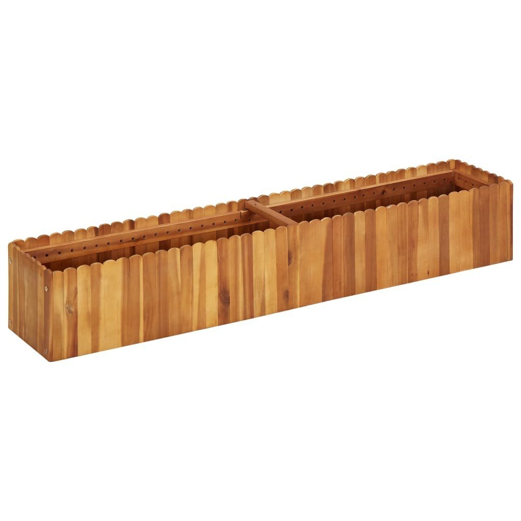 vidaXL Donica ogrodowa, 150x30x25 cm, lite drewno akacjowe