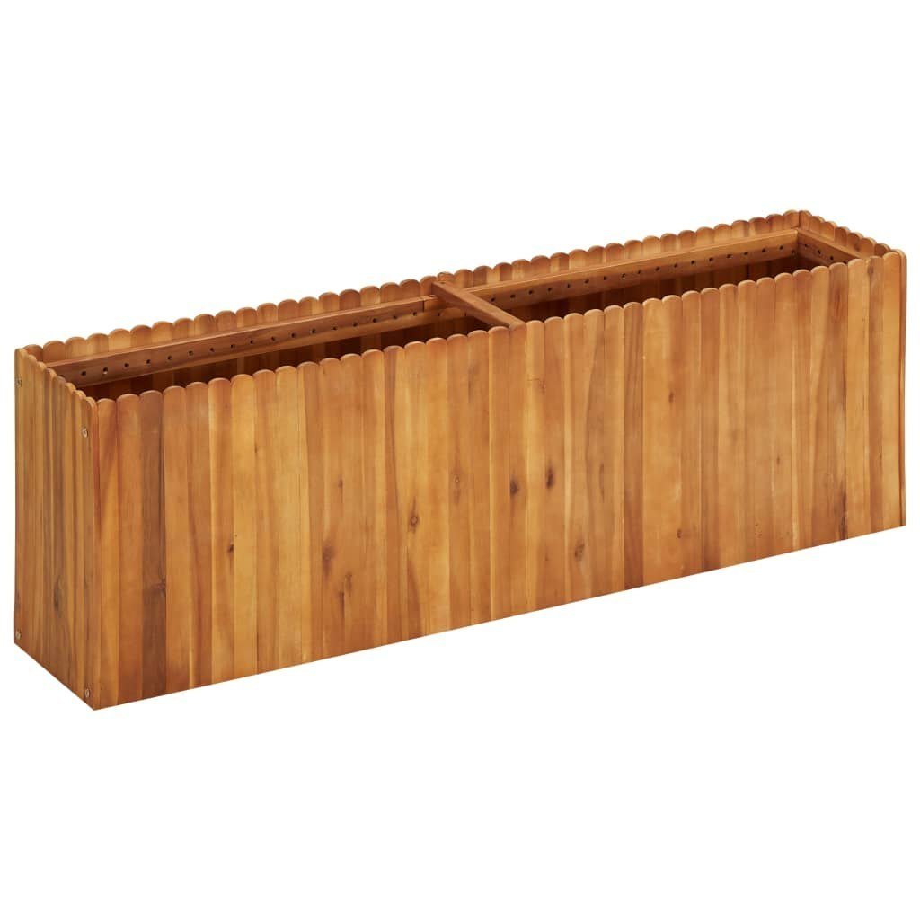vidaXL Donica ogrodowa, 150x30x50 cm, lite drewno akacjowe