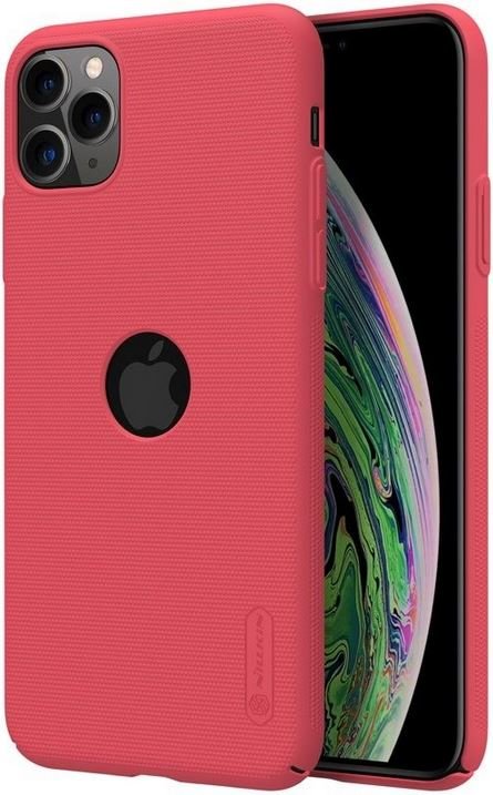 Nillkin Super Frosted Shield Etui Apple iPhone 11 Pro Max z wycięciem na logo Bright Red