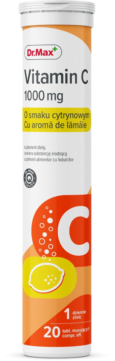 Vitamin C Dr.Max, suplement diety, 20 tabletek musujących   3642341