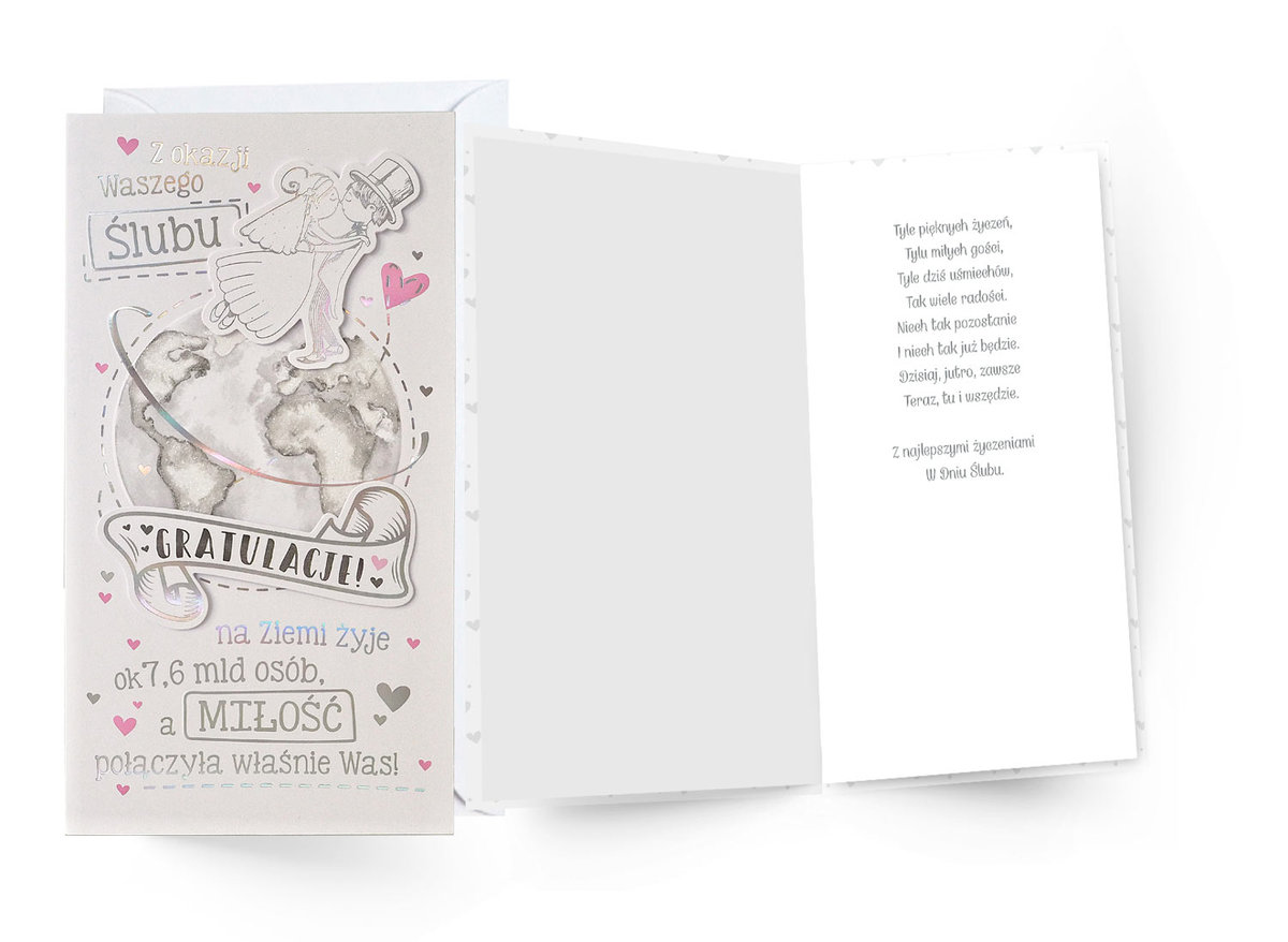 Kukartka Karnet Ślub PM-160