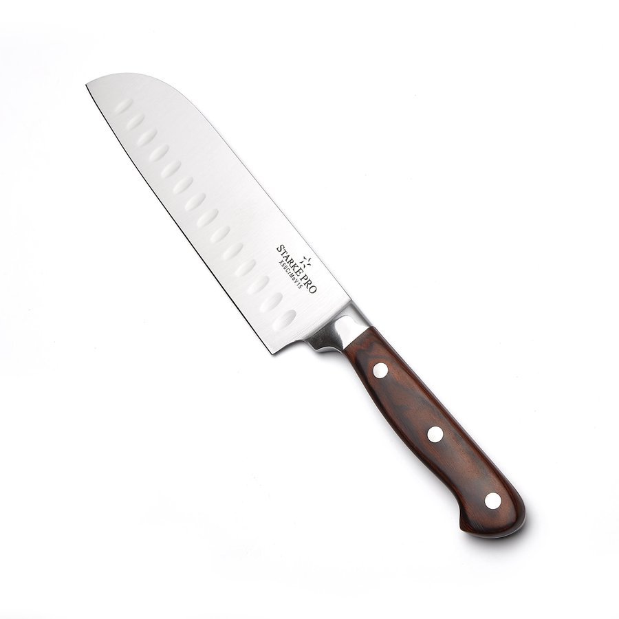 Starke PRO SILVA STALOWY NÓŻ JAPOŃSKI SANTOKU SZEFA KUCHNI 18 CM 5903313402866