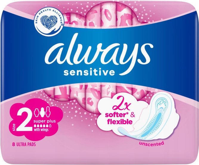 Always SENSITIVE LONG ULTRA PODPASKI ZE SKRZYDEŁKAMI 8 SZTUK 35476530