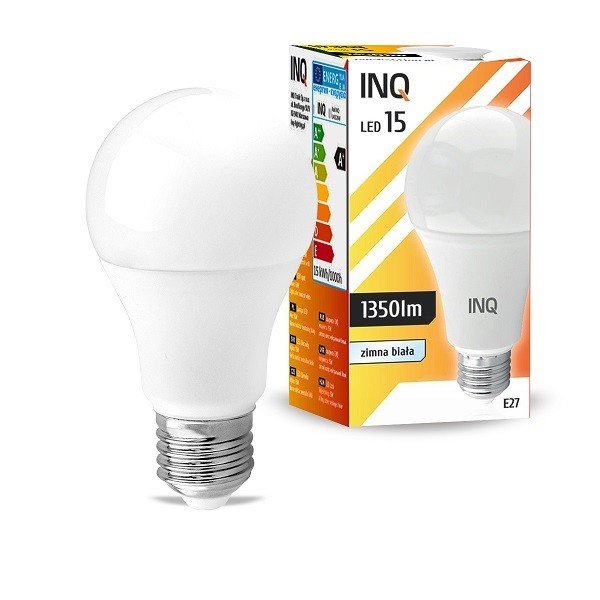 Żarówka LED INQ LA054CW, E27, 15 W, biała chłodna