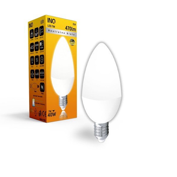 INQ Żarówka LED 7W E14 4000K LB034NW