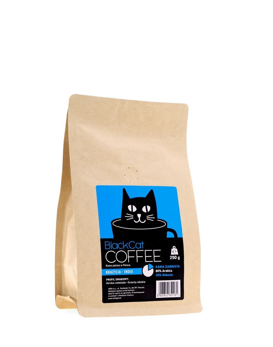 Black Cat Black Cat 80% Arabika 20% Robusta 250g Wypalana w Polsce