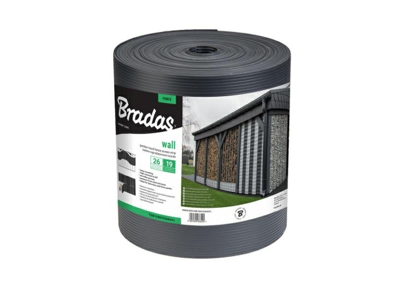 Taśma ogrodzeniowa BRADAS Solid, ciemnoszara