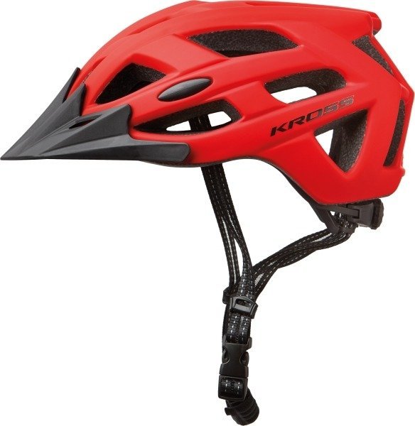 Kross Kask ATTIVO z dzaszkiem L 58-61cm czerwony mat T4CKS000040LRD