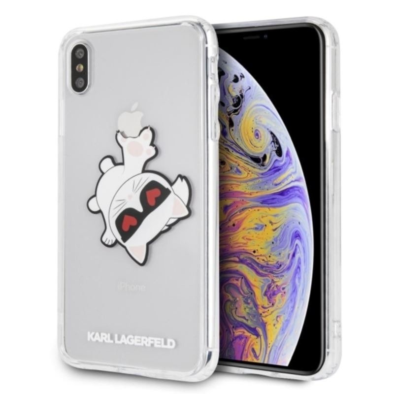 Karl Lagerfeld KLHCI65CFHE iPhone Xs Max przeźroczysty KF000142