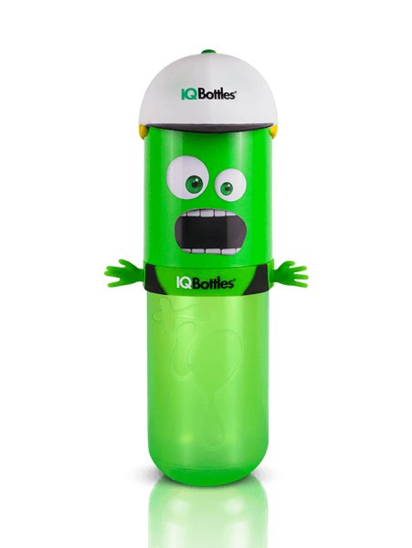 IQBottles IQBottles, Bidon-butelka 2w1 Green/White cap mokopico-1471-0