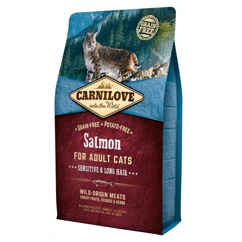 Carnilove Cat Salmon Sensitive & Long Hair 6 kg