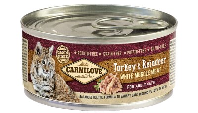 Brit Carnilove Turkey & Reindeer Indyk Renifer Adult Cats Karma Dla Dorosłych Kotów 100 g