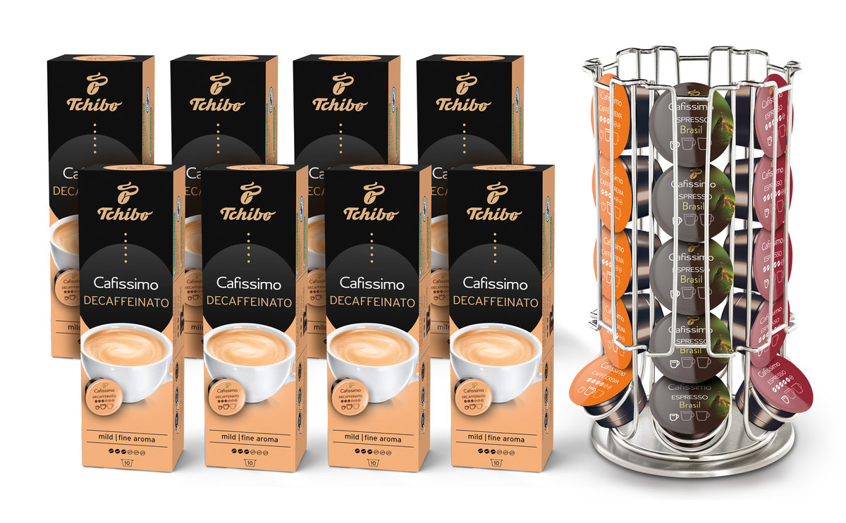 Tchibo kapsułki z kawą Cafissimo Caffé Crema Decaffeinated 8x10 kapsułek