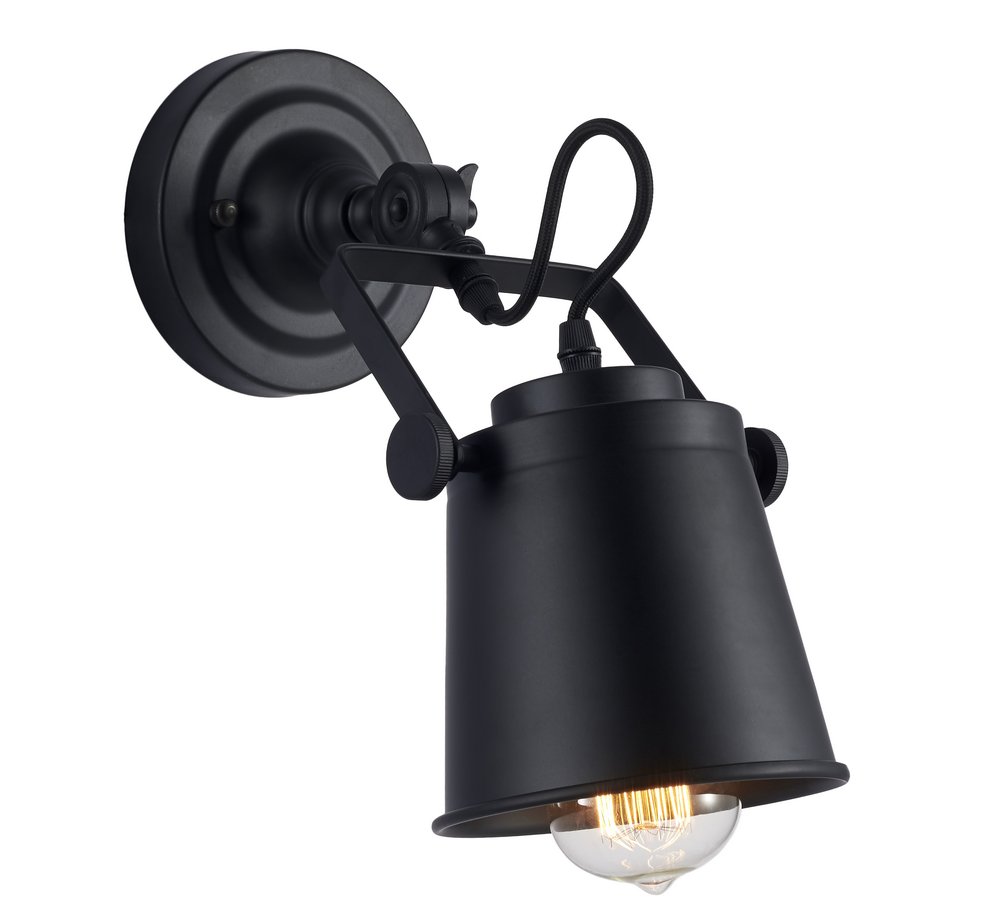 Zdjęcia - Żyrandol / lampa COSMOLight DETROIT W01758BK kinkiet 1x40W/E27 