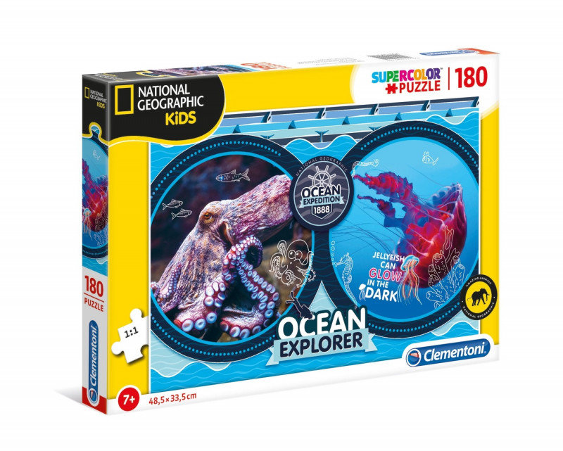 Clementoni Puzzle 180 National Geo Kids Ocean Expedition