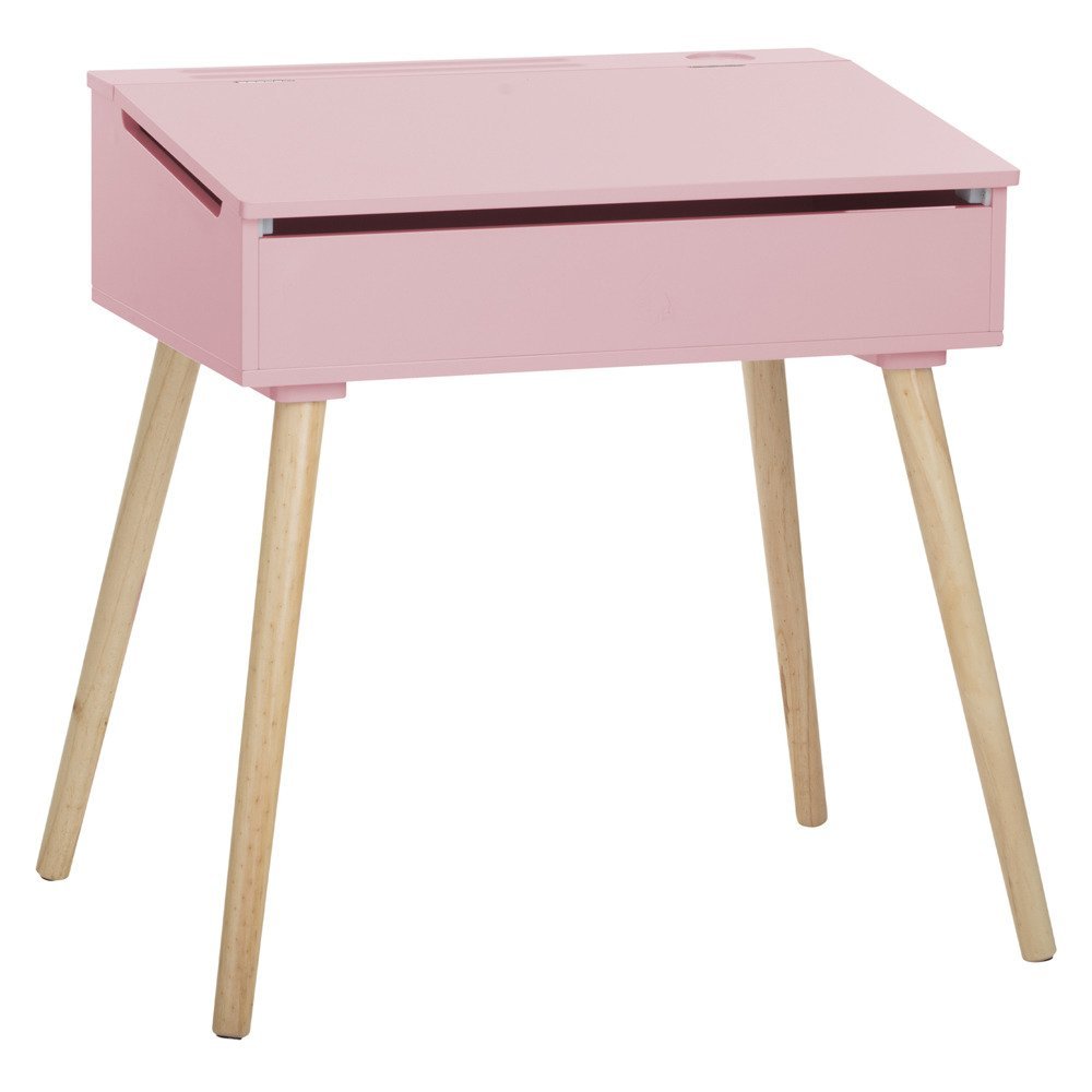 Atmosphera for kids Biurko dziecięce konsola do pokoju dziecka w starym stylu 64 x 45 cm kolor różowy B07V28VFKL