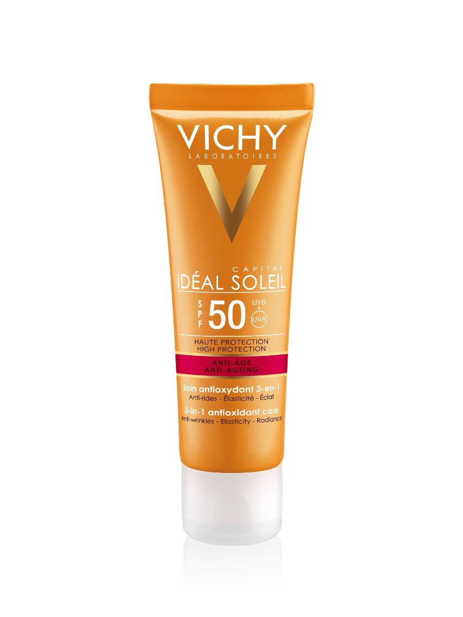 Vichy L'OREAL POLSKA IDEAL SOLEIL Krem przeciwstarzeniowy do twarzy 3w1 SPF50 50 ml 7072575