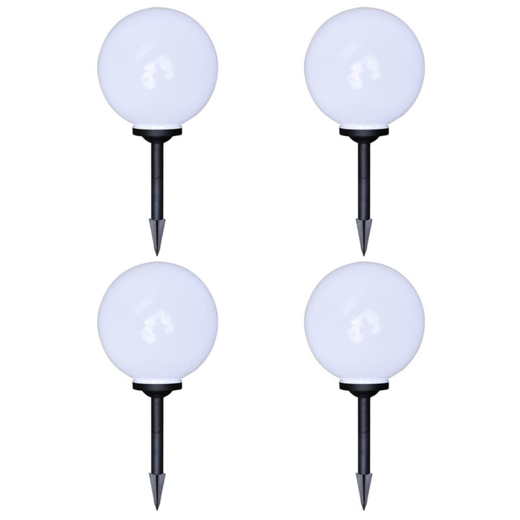 vidaXL Lampy do oświetlenia ścieżki, 4 szt, LED, 30 cm, ze szpikulcami