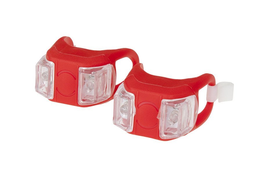 XC Light, zestaw lamp, 2-Led, 3 funkcje, czerwone