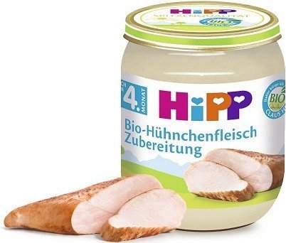 HiPP, ekologiczny kurczak z ryżem, 125 g