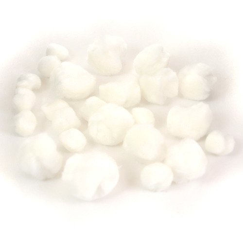 Dalprint Pompony akrylowe białe