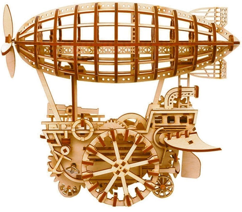 Robotime Drewniany Model Puzzle 3D Sterowiec