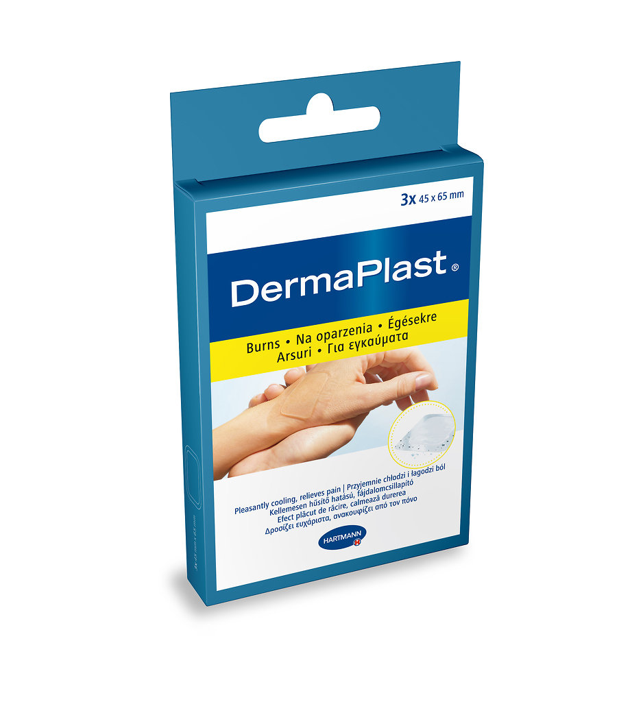 Hartmann PAUL Plastry DERMAPLAST Hydro Burn 45x65mm 3 sztuki