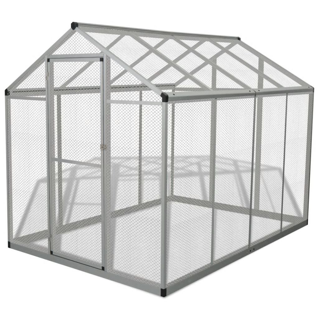 Vidaxl Ptaszarnia z aluminium 178x242x192 cm