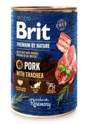 Brit Premium By Nature Puszka Wieprzowina z Tchawicą 800g