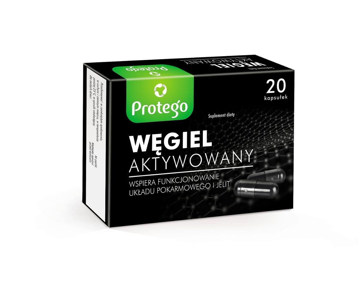 Salvum Protego, Węgiel aktywowany, 20 kapsułek, Salvum 3549921