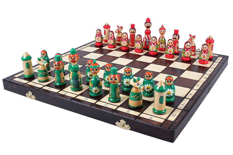 Sunrise Chess & Games, gra logiczna Szachy Babuszki, zielone