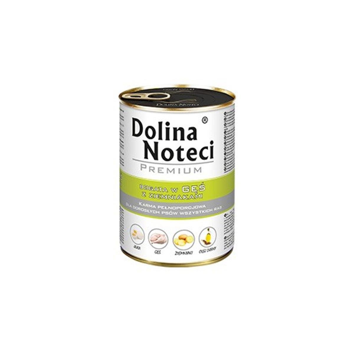 Dolina Noteci Premium Pies Gęś i ziemniaki Puszka 400g
