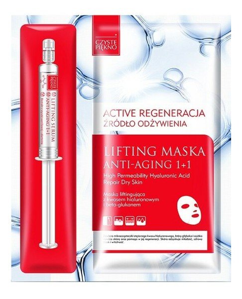 Czyste Piękno CZYSTE PIĘKNO LIFTING MASKA + SERUM 5 ML ANTI AGING