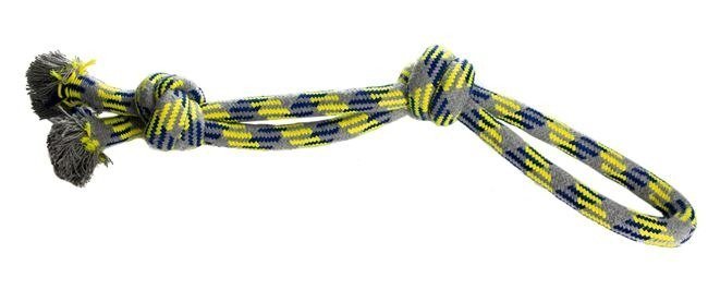 Zabawka dla Psa Sznur kolorowy z pętlą 48cm